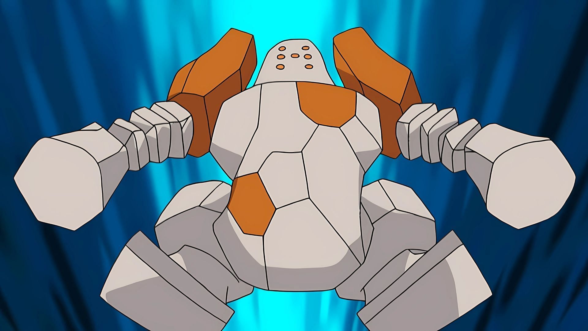 Regirock, as seen in the anime (Image via The Pokemon Company)