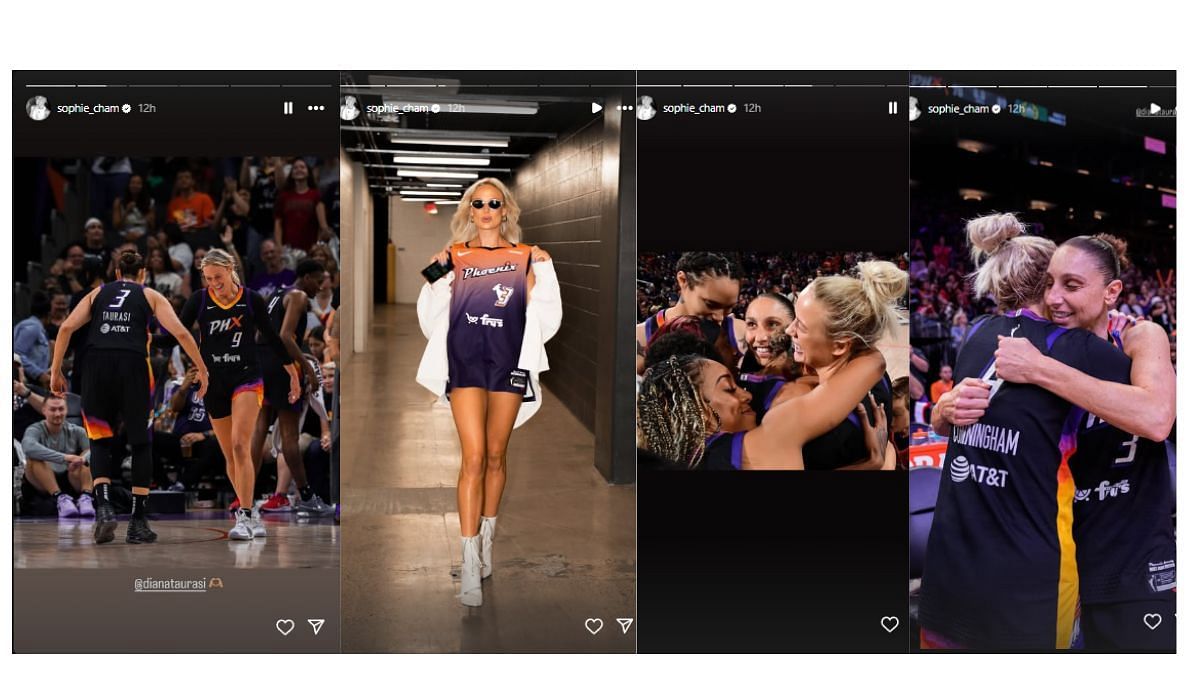 Sophie Cunningham posts a montage for Diana Taurasi on Instagram