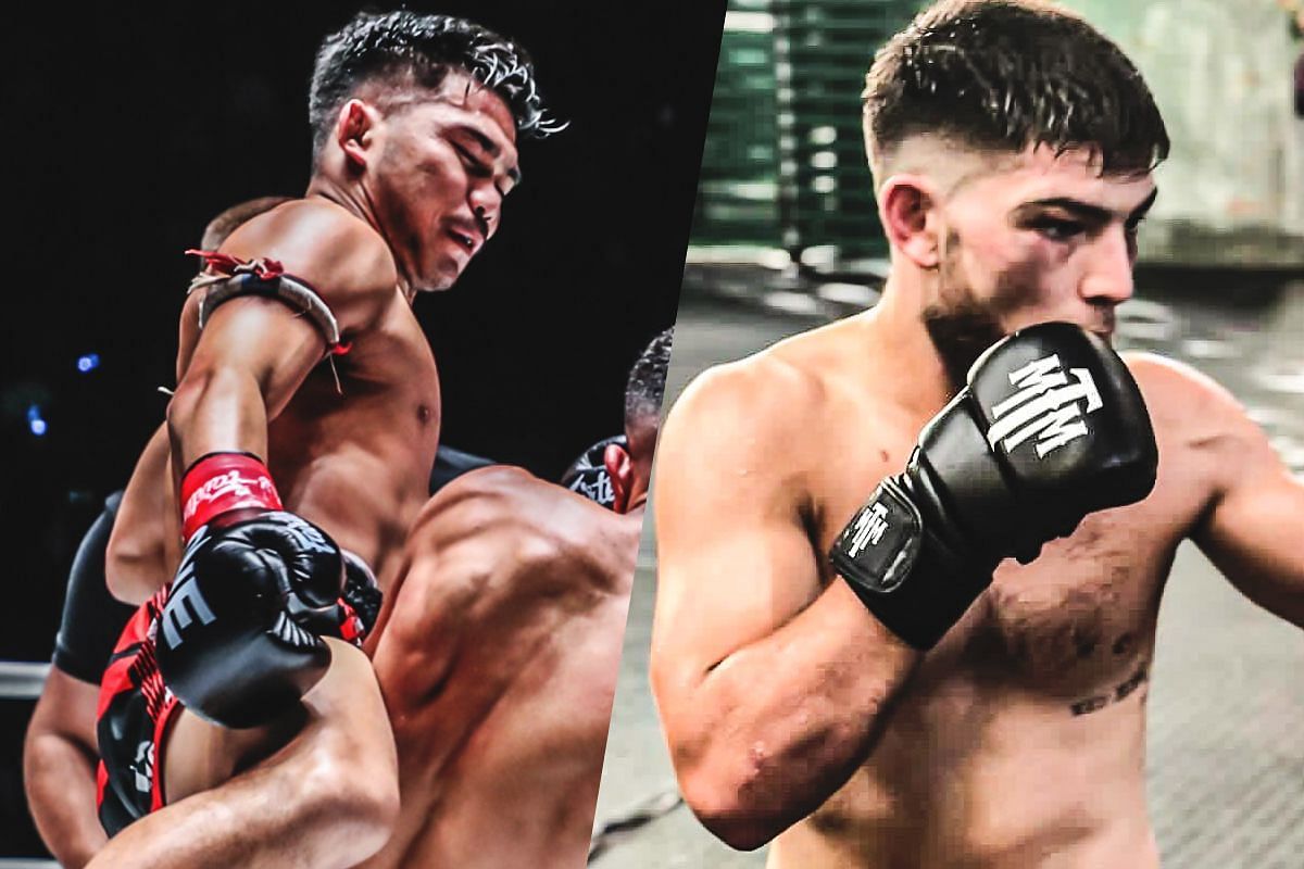 Prajanchai (left) and Ellis Badr Barboza (right). [Photos from ONE Championship]