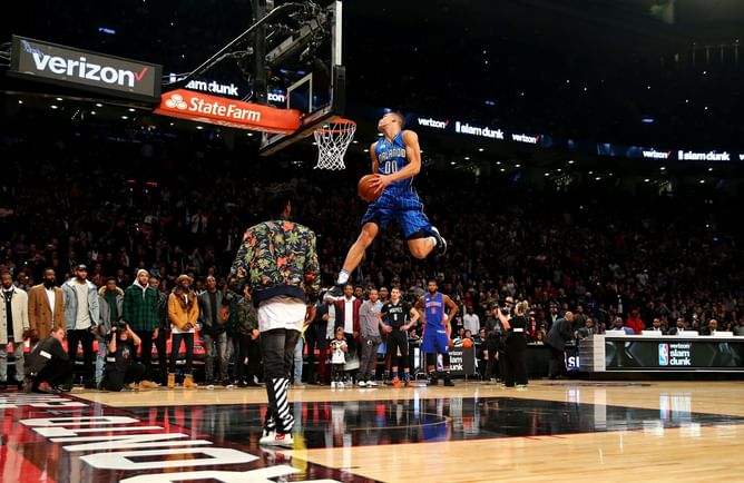 Aaron Gordon boldly puts his own dunk contest heroics over Vince Carter's exploits