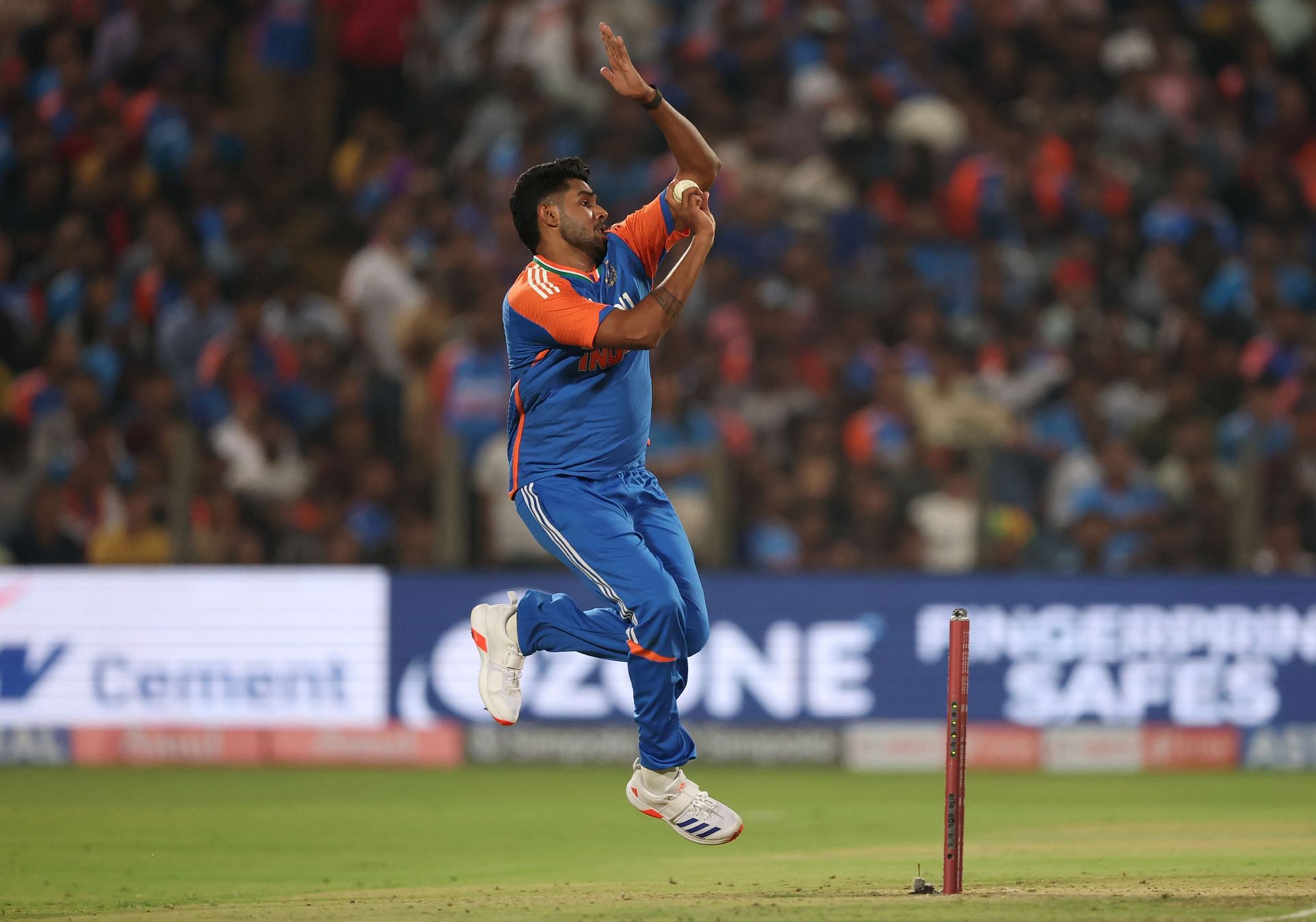 Harshit Rana made his T20I debut as a concussion substitute. [P/C: Getty]