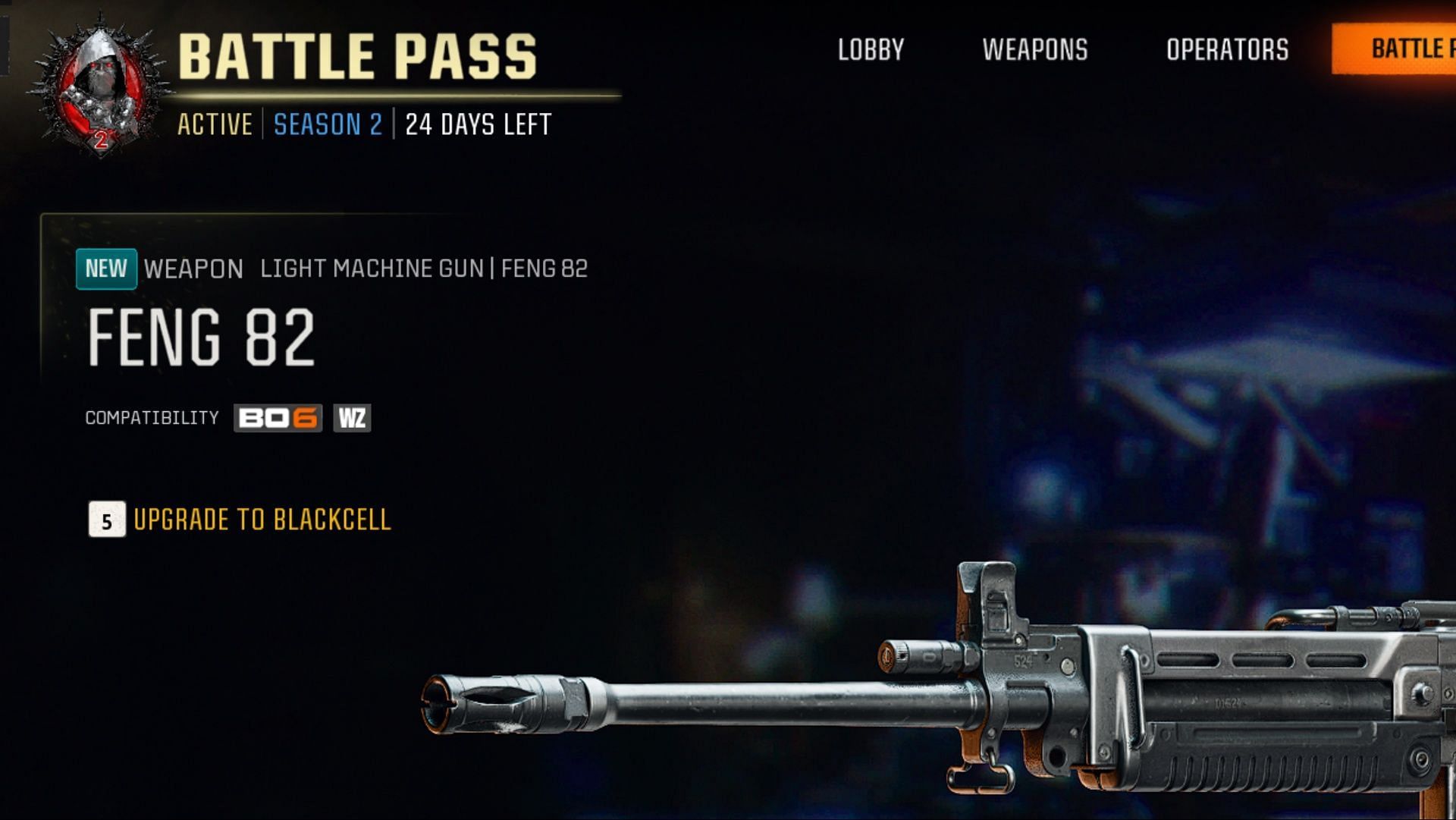 Bo6 and Warzone in-game Battle Pass timer (Image via Sportskeeda Gaming || Activision)