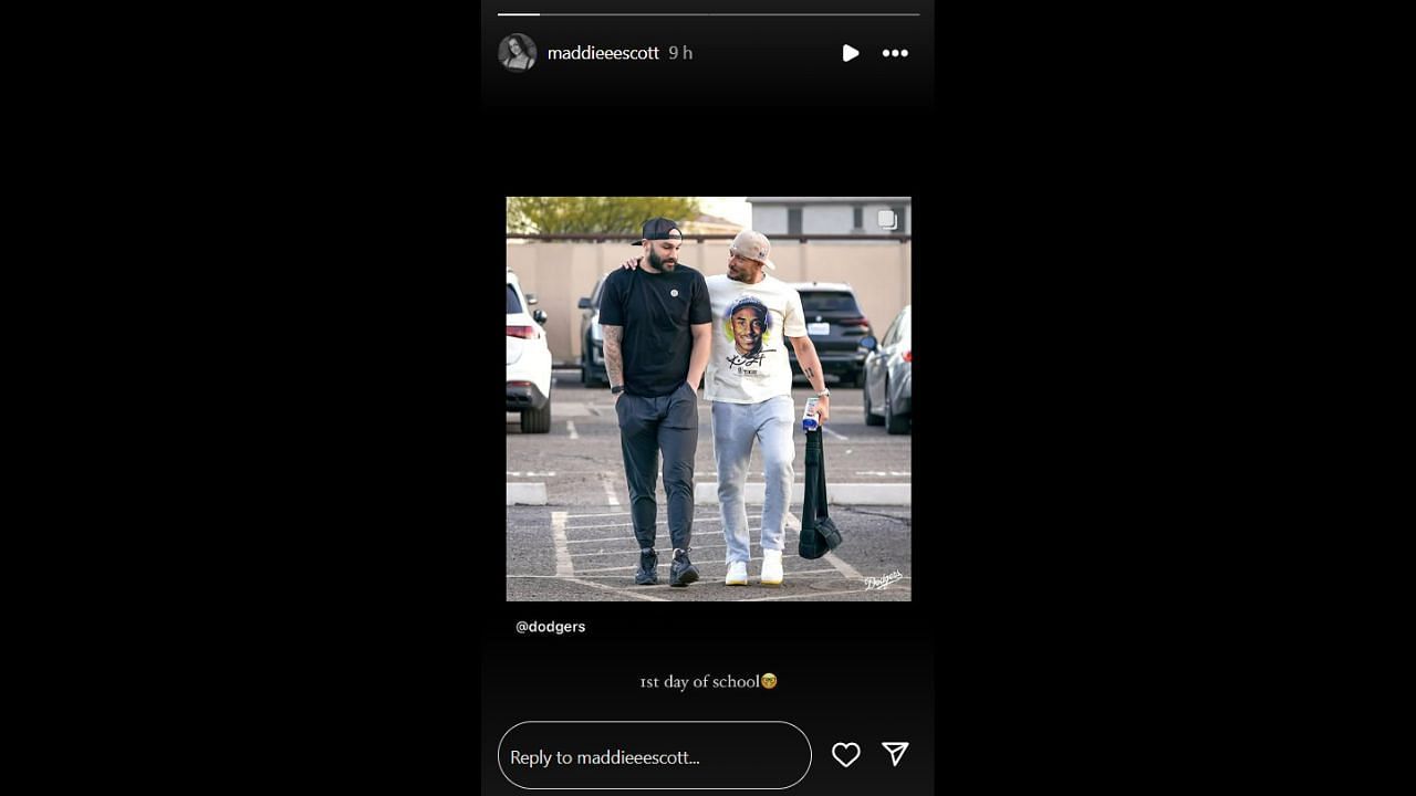 Screenshot of Maddie Scott&#039;s Instagram story (Image from - Instagram.com/@maddieeescott IG Stories)