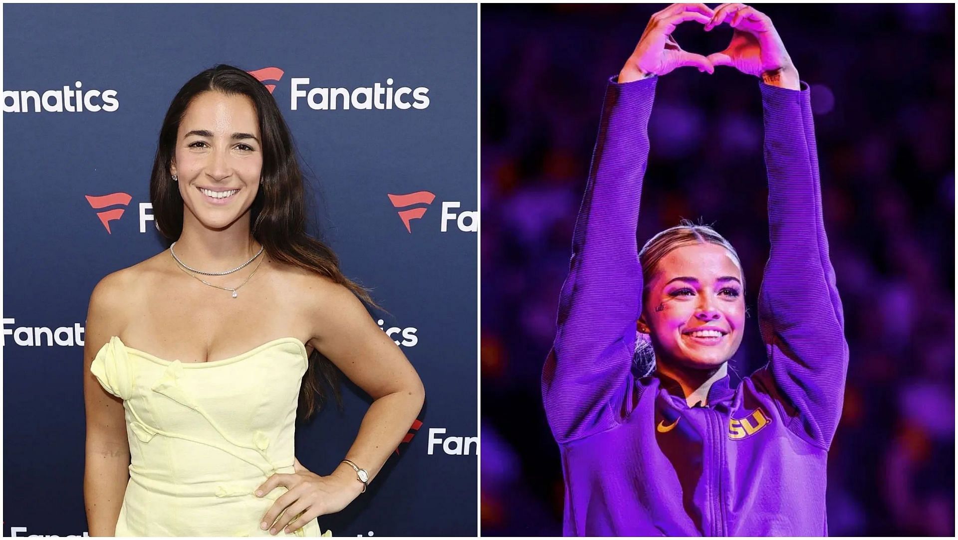 Aly Raisman and Olivia Dunne