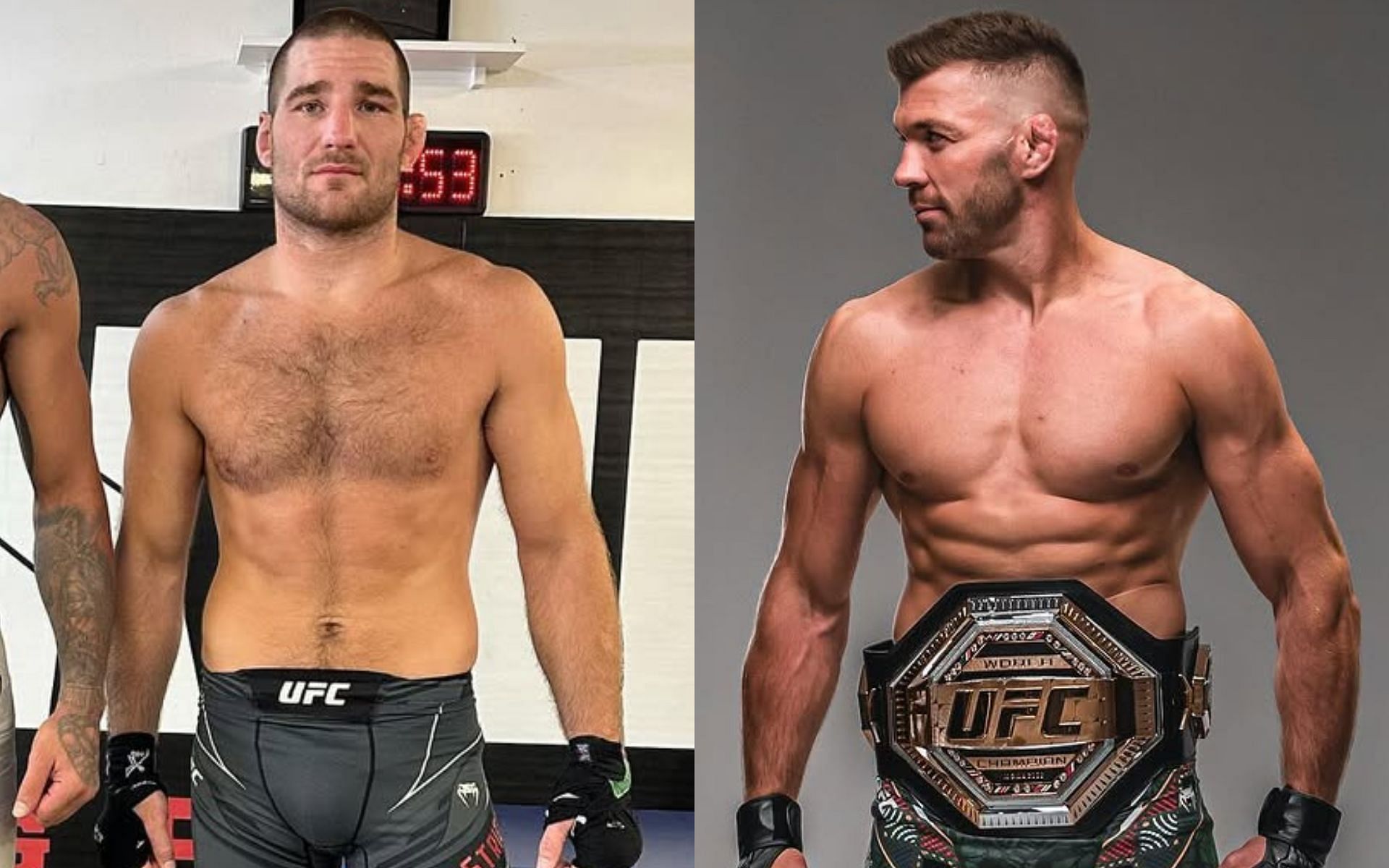 Sean Strickland (left) suffered a unanimous decision loss against Dricus du Plessis (right) in the main event of UFC 312. [Images courtesy: @dricusduplessis and @stricklandmma on Instagram]