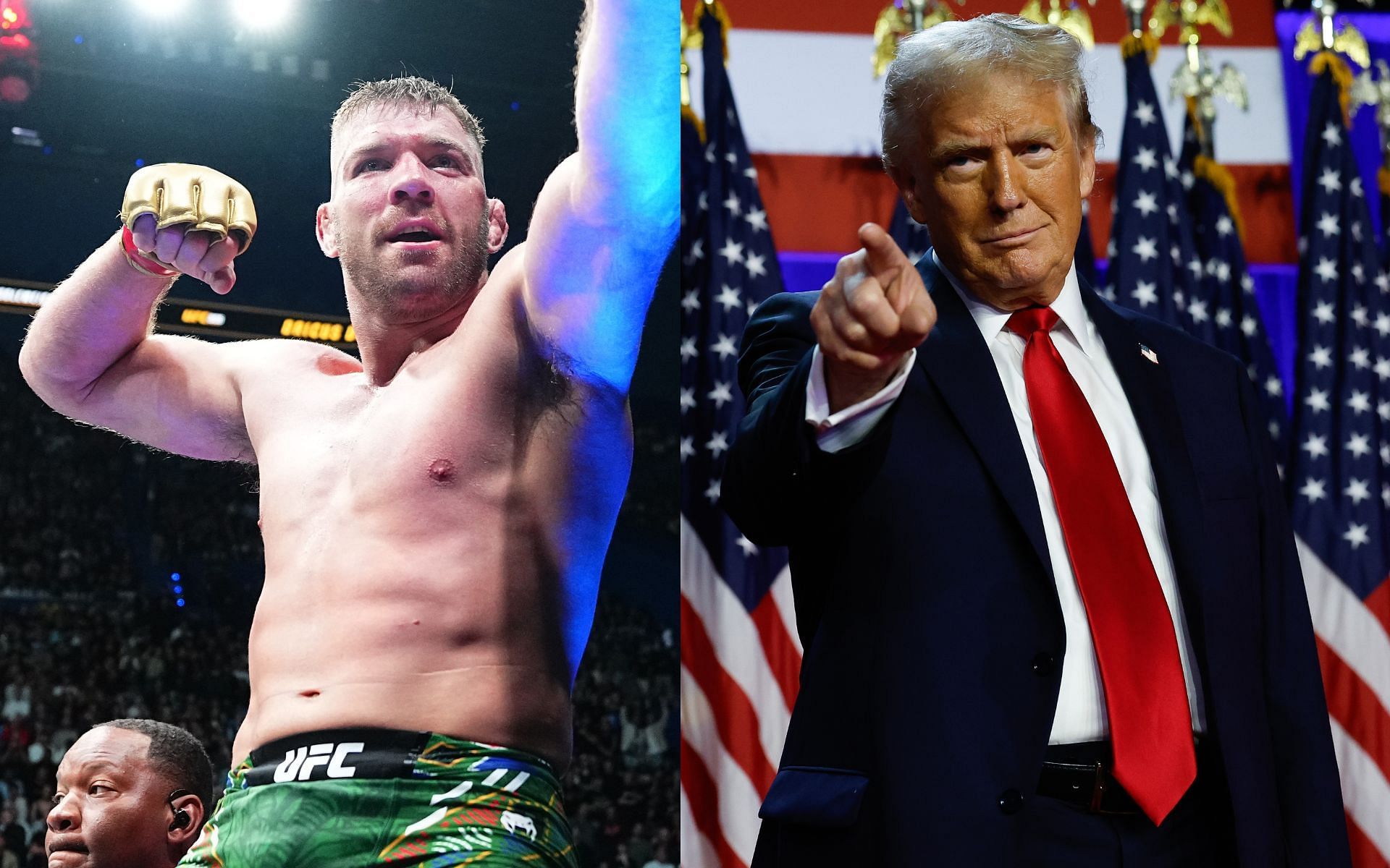 Dricus du Plessis faces backlash for Donald Trump support.  [Images courtesy: Getty]