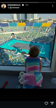 Belinda Bencic's Instagram Story. (Image: Instagram @belindabencic)