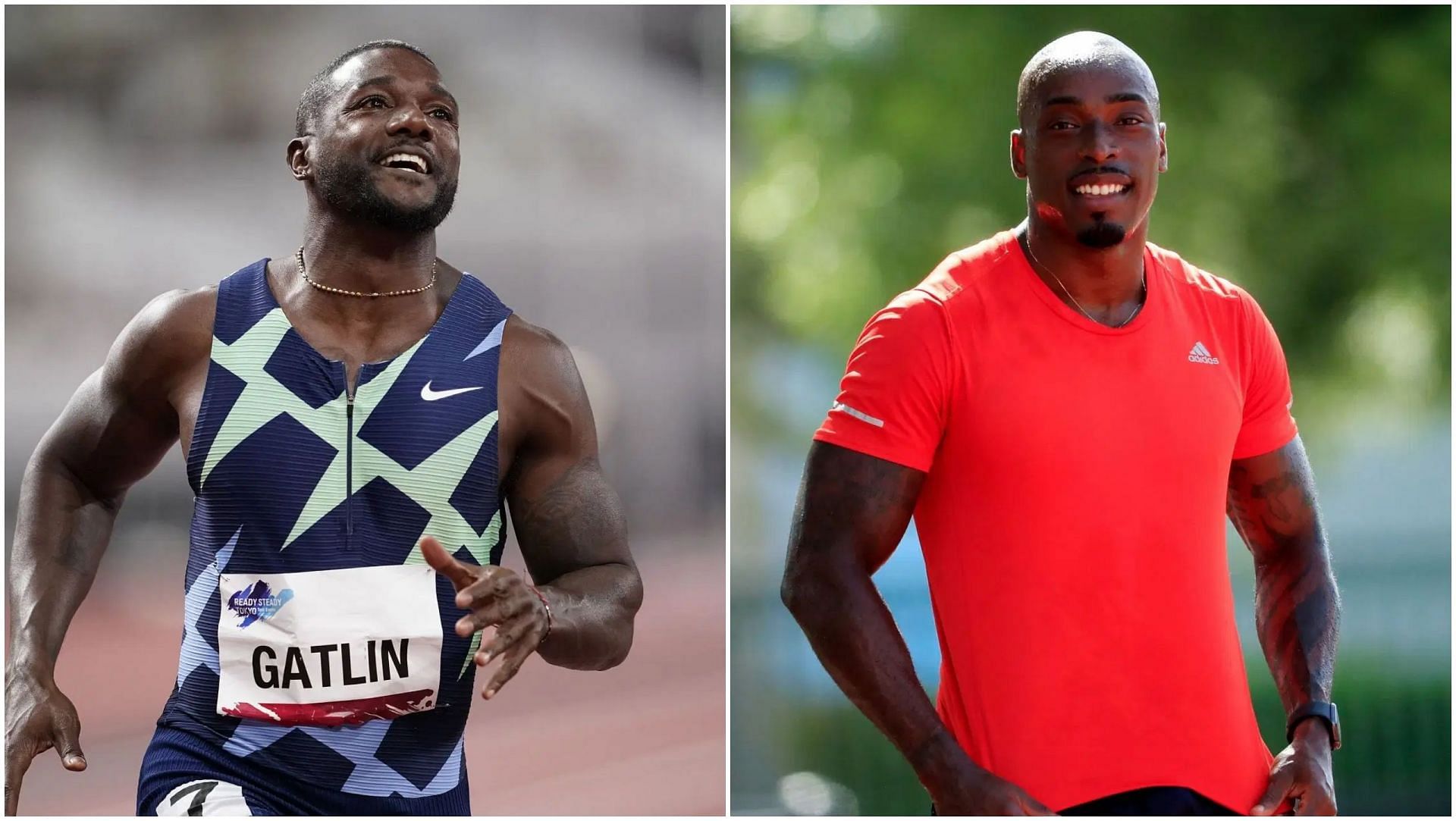 Justin Gatlin and Jeff Demps