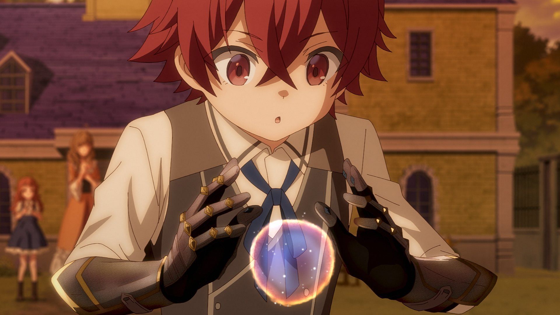 Shion practicing his magic in the most recent episode (Image via Studio Deen)