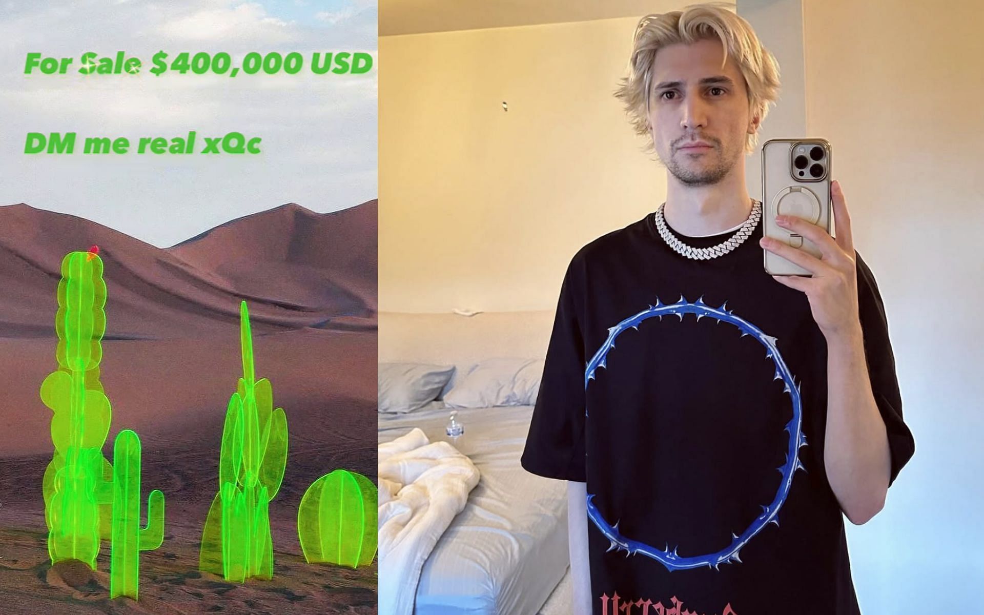 Instagram user owning the @xQc username is trying to sell it for $400,000