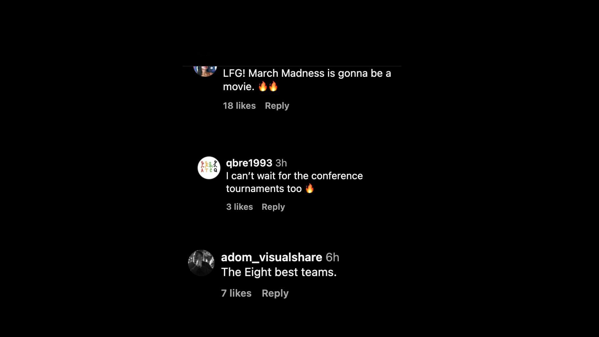 Fan reactions in the comments (Source: @brwsports/Instagram)