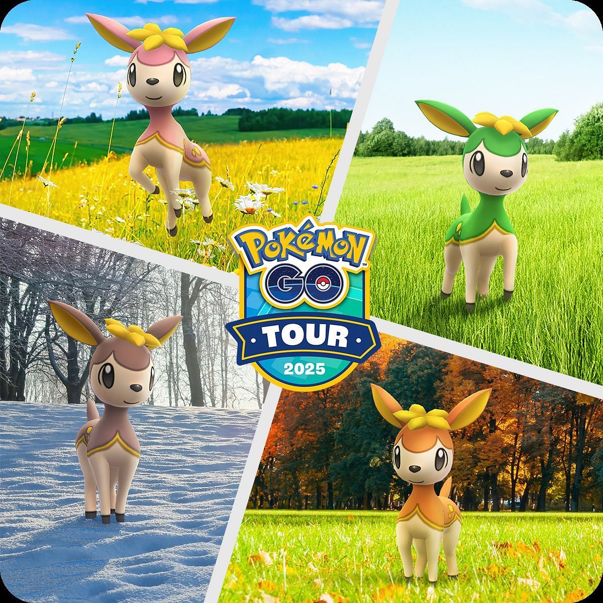 Shiny Deerling debuts during Pokemon GO Tour Unova Los Angeles and New Taipei City (Image via TPC)