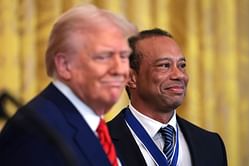 President Donald Trump sees Tiger Woods winning "a couple of majors" in the future: "Maybe more"