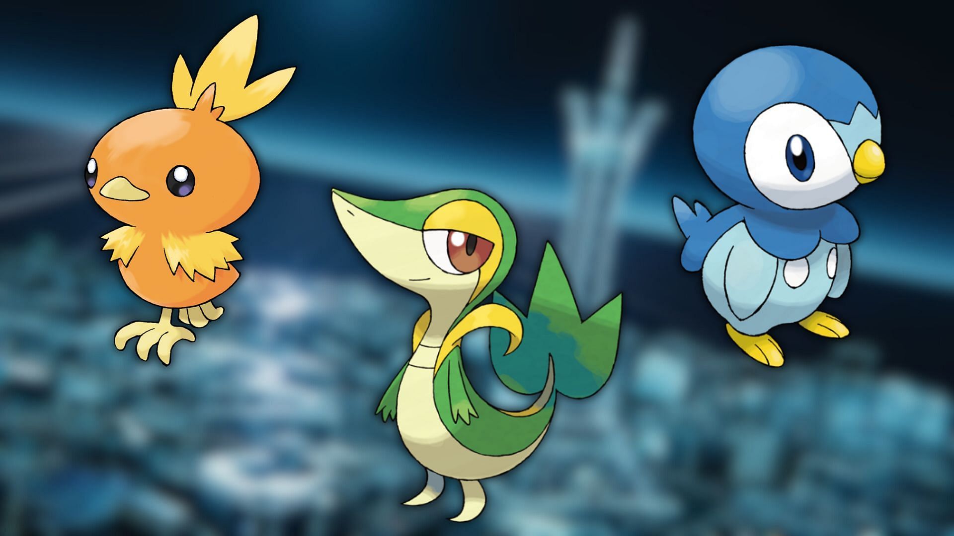 Snivy, Torchic, and Piplup are rumored to be a second set of starters available in the game (Image via The Pokemon Company)