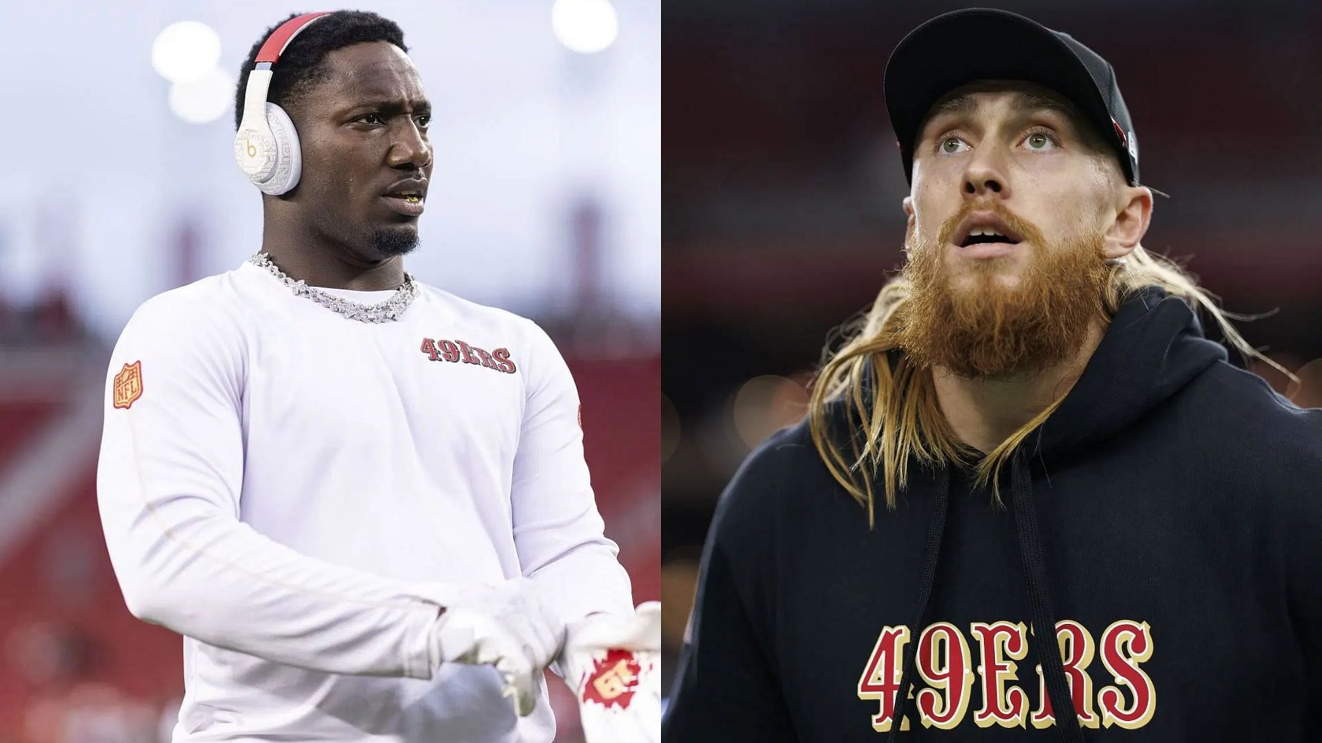 George Kittle reacts to Deebo Samuel