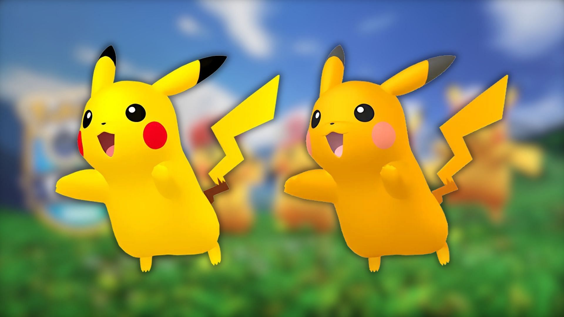 Pikachu and its shiny variant (Image via The Pokemon Company)