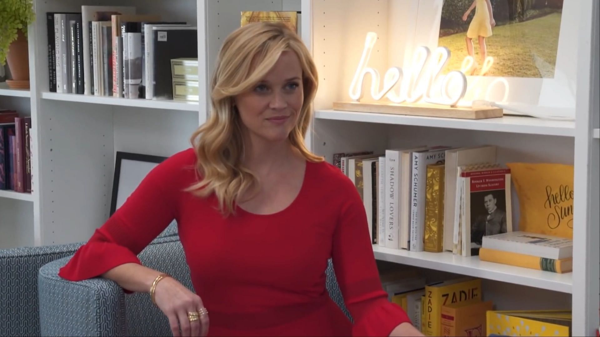 Reese Witherspoon launched her media company Hello Sunshine for women stories in Hollywood (Image via Reese Witherspoon x Hello Sunshine)