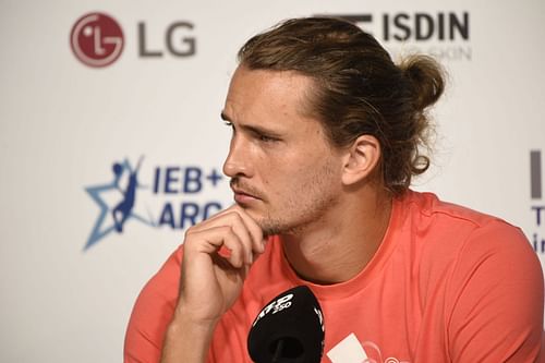 Alexander Zverev addresses the press at the Argentina Open - Source: Getty