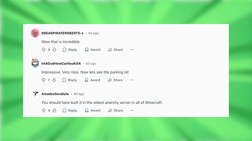Redditors react to the largest stadium build in the game (Image via Reddit/NickyTroll)