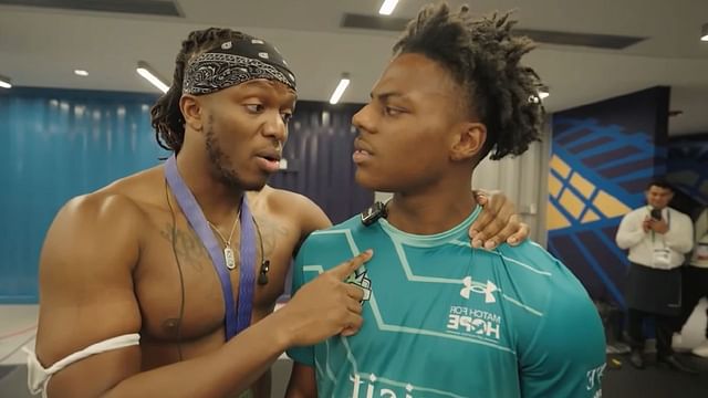 KSI sings to persuade IShowSpeed to attend Sidemen Charity match (Image via IShowSpeed/YouTube)