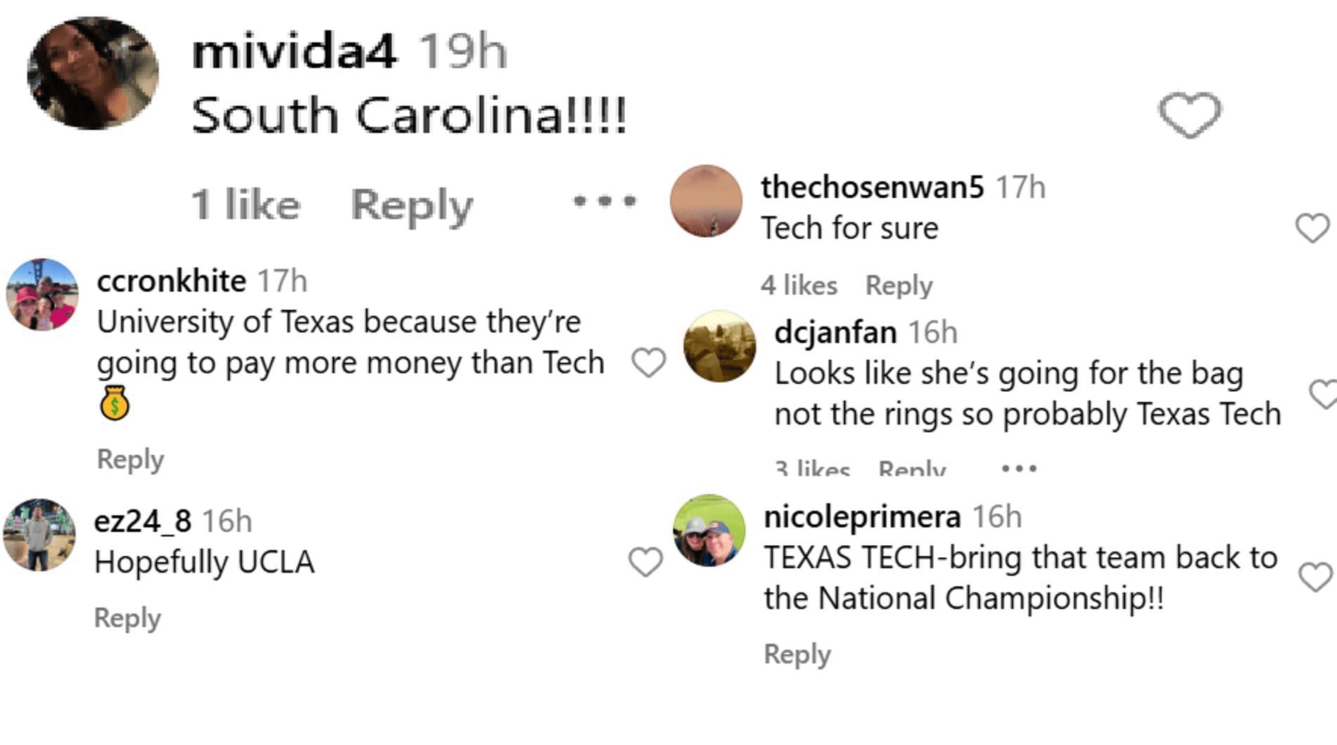 Fans comment on where No. 1-ranked senior Aaliyah Chavez should go for college (Source: Instagram/@overtimeselect)