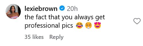 Cameron Brink's teammate Lexie Brown, reacts to Kayla Nicole's post on Instagram - Source: Instagram