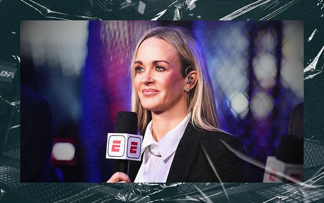 "I never pulled the trigger" - Laura Sanko smiles ear to ear as fan gifts her traditional Kazakh attire from Shavkat Rakhmonov's home country [VIDEO]