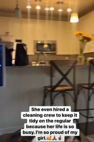 "She even hired a cleaning crew to keep it tidy on the regular because her life is so busy. I'm so proud of my girl 🥰 🤞🏿 🙏 "