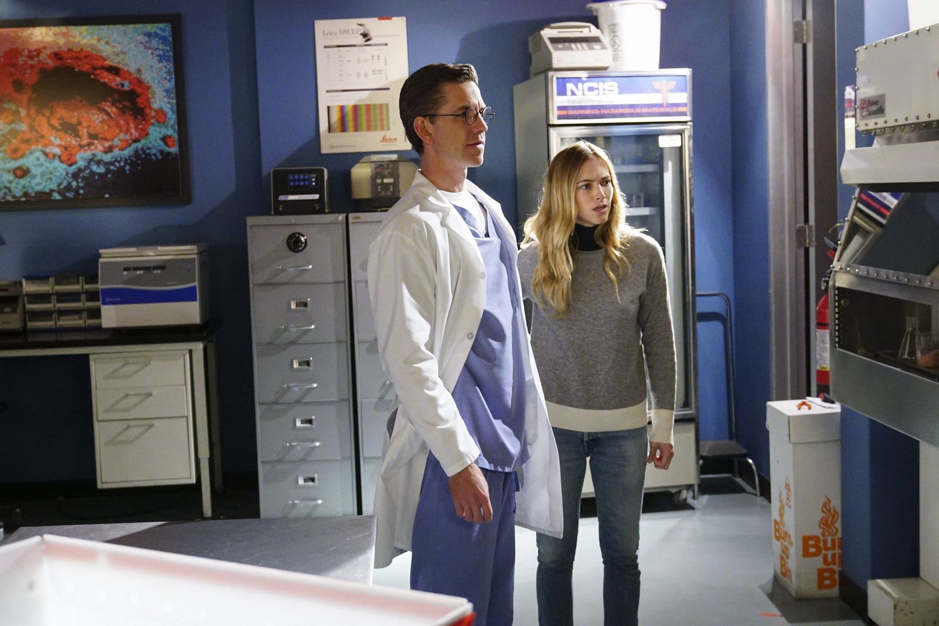 Emily Wickersham as Ellie Bishop and Brian Dietzen as Dr. Jimmy Palmer in a still from the series (Image via CBS)