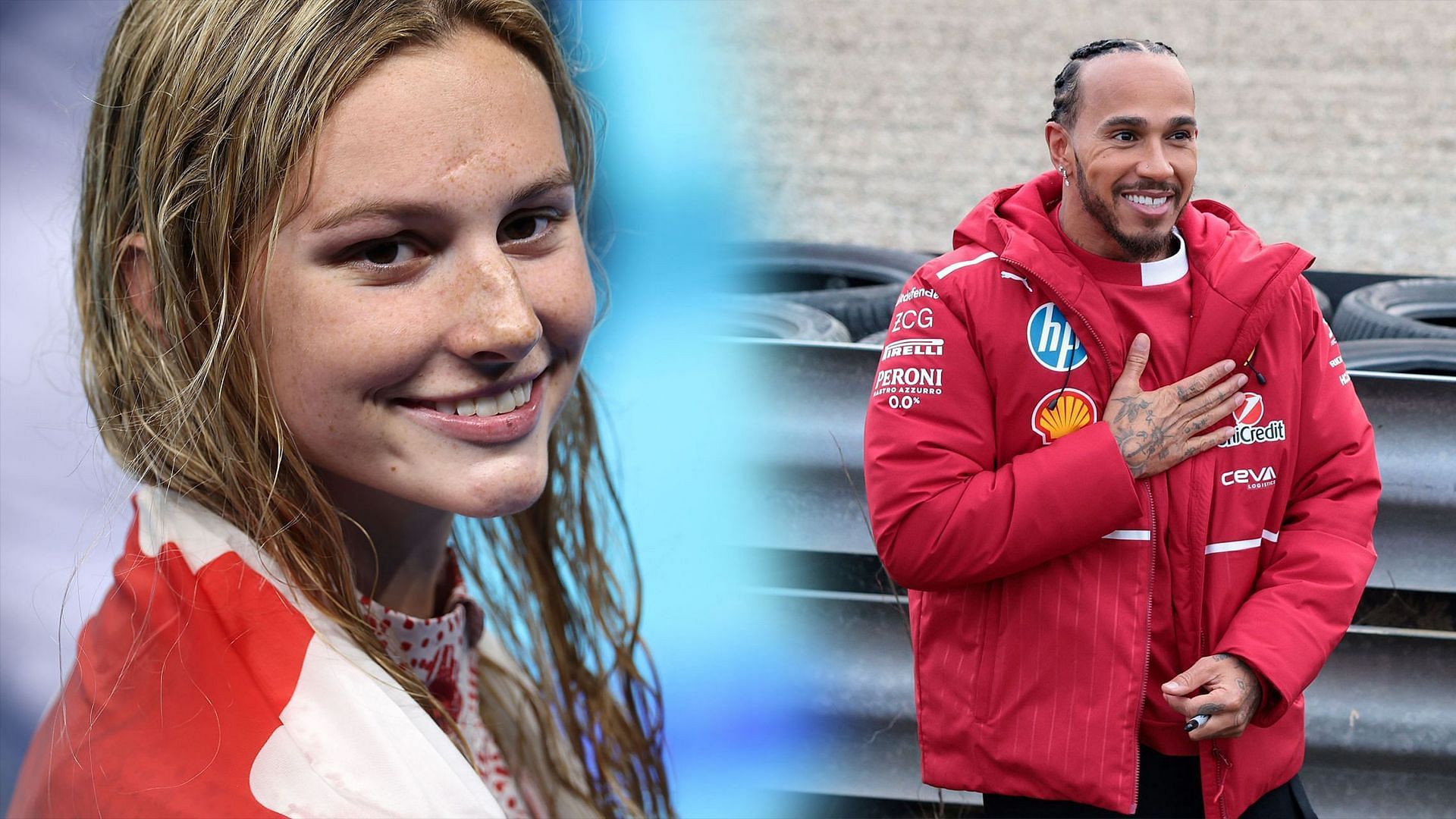 Summer McIntosh (left)/ Lewis Hamilton (right)/ Source: Getty