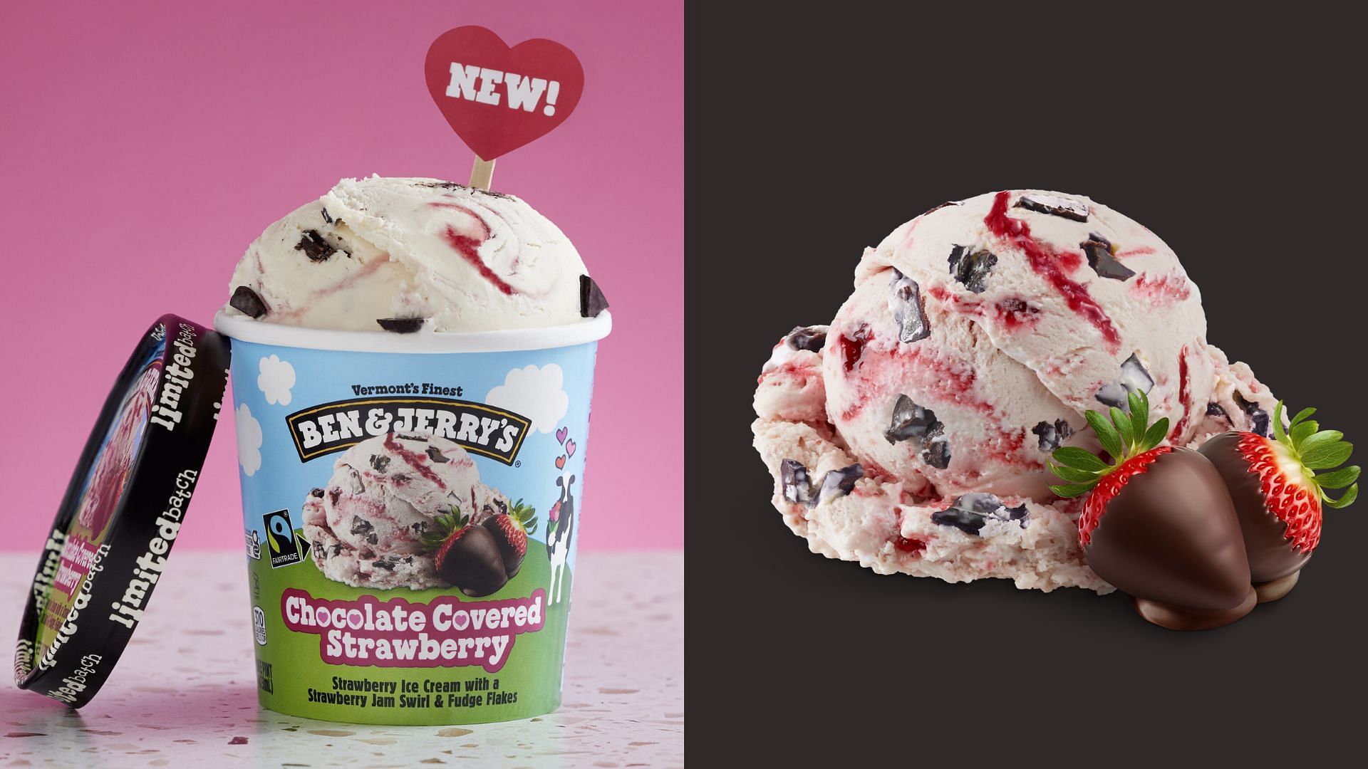 Chocolate Covered Strawberry new flavor (Image via Ben &amp; Jerry&#039;s)