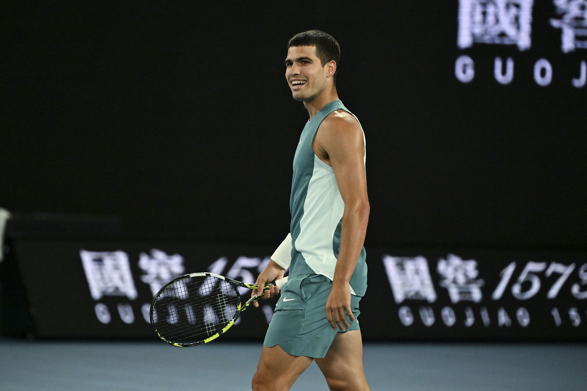 Carlos Alcaraz at the Australian Open 2025. (Photo: Getty)