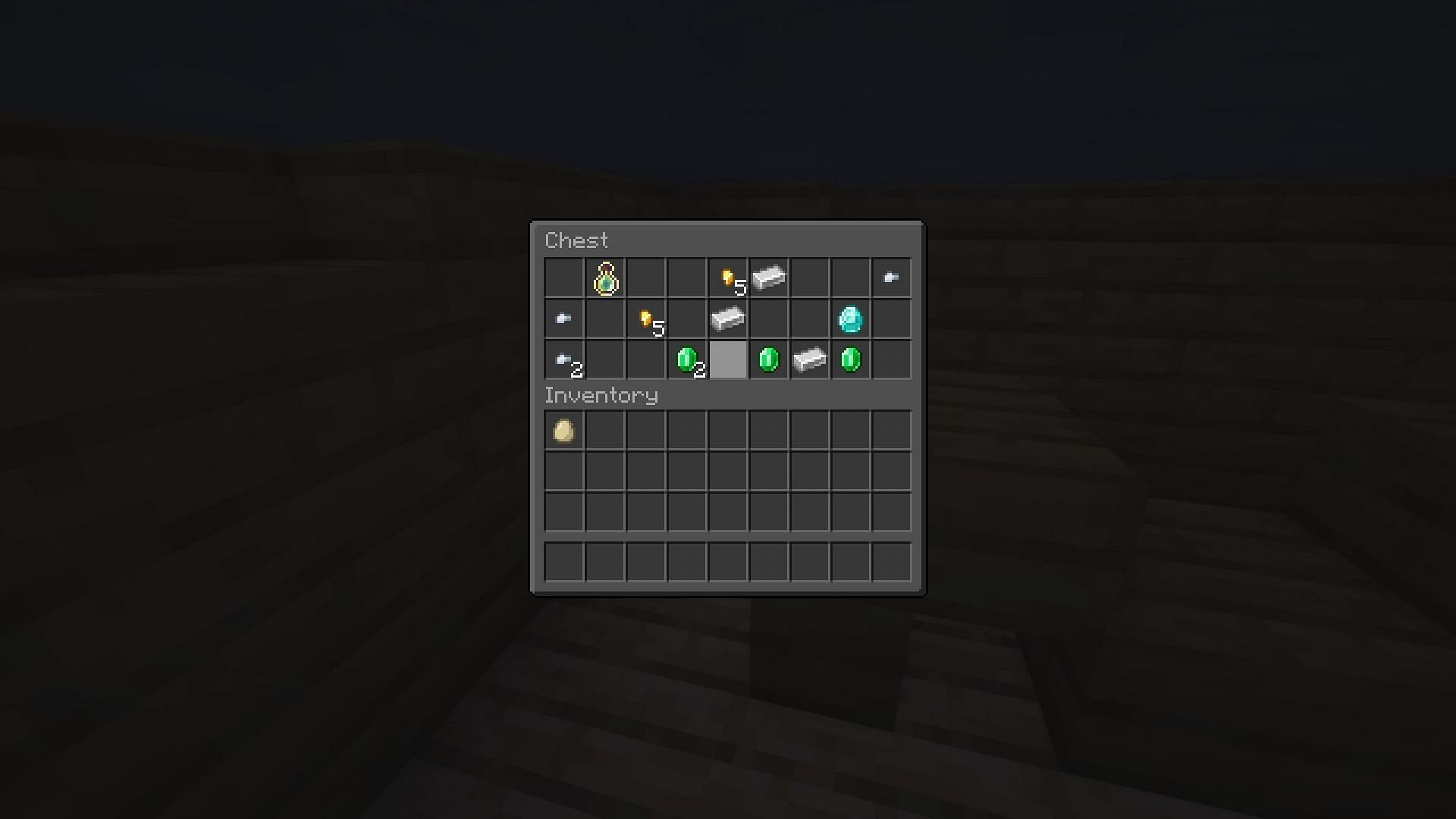 Valuable loot inside the shipwreck (Image via Mojang Studios)