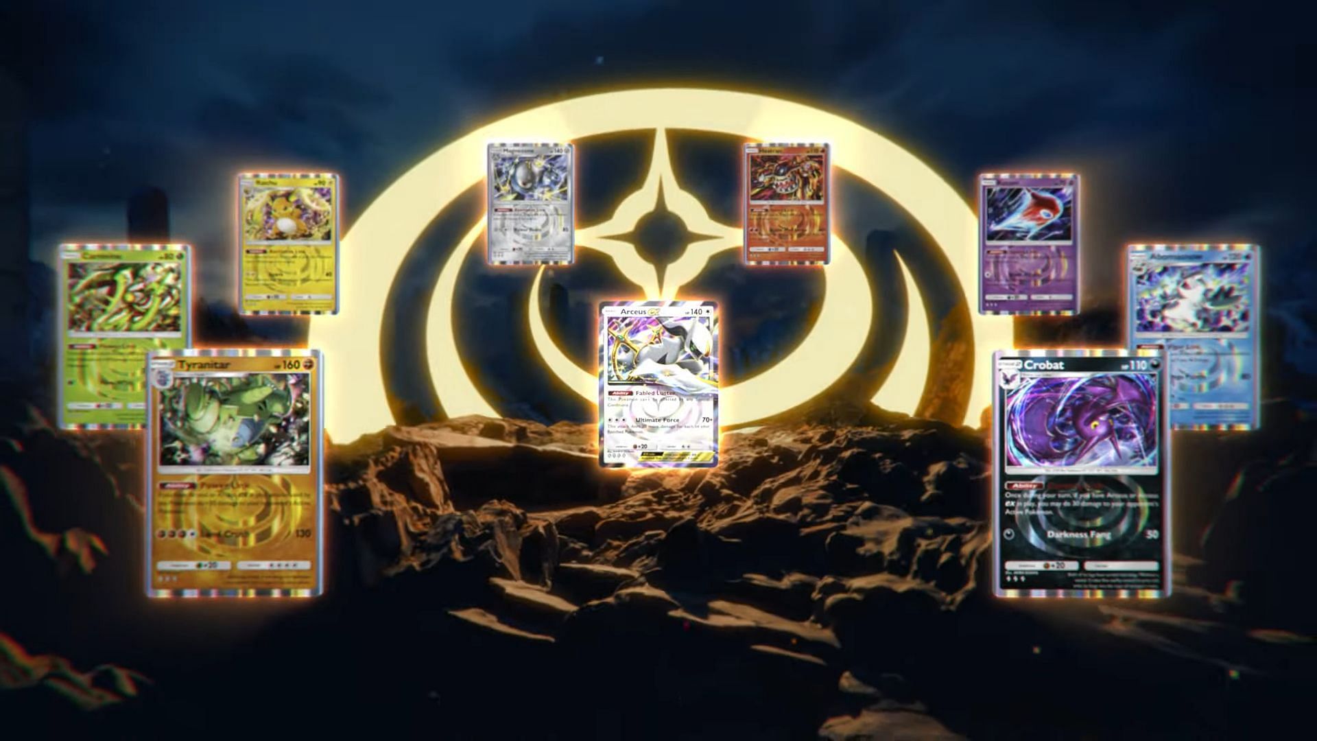 Arceus ex and cards with Link Abilities (Image via The Pokemon Company)