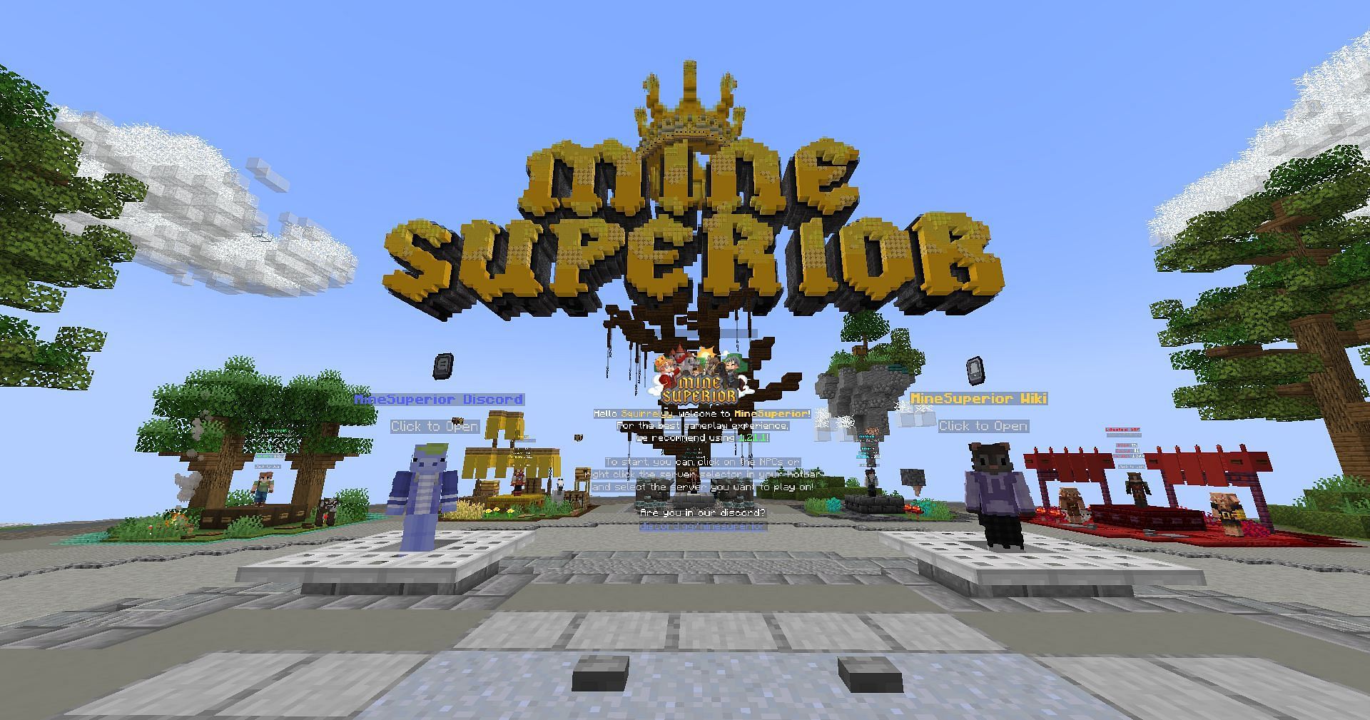 MineSuperior is a brilliant Minecraft server (Image via Mojang Studios)