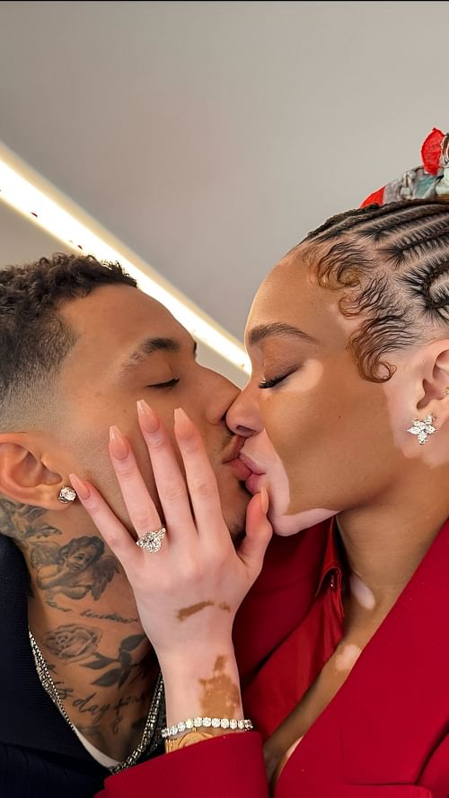 Kyle Kuzma and Winnie Harlow are engaged. [Credit: IG/@winnieharlow]