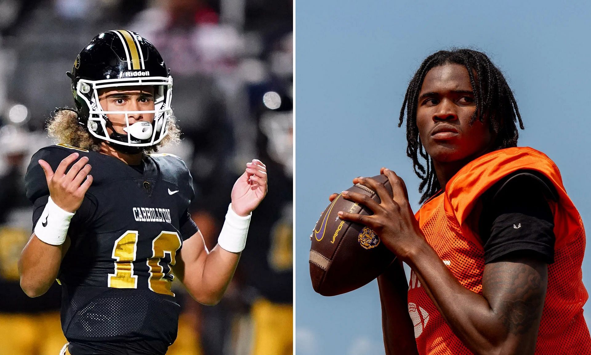 Top 5 QB battles to watch ahead of spring college football games ft. Bryce Underwood, Julian Lewis. (Image credits: Imagn)