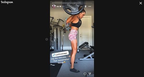 Still taken from Lexi Thompson's Instagram story_Image source: Instagram/@lexi