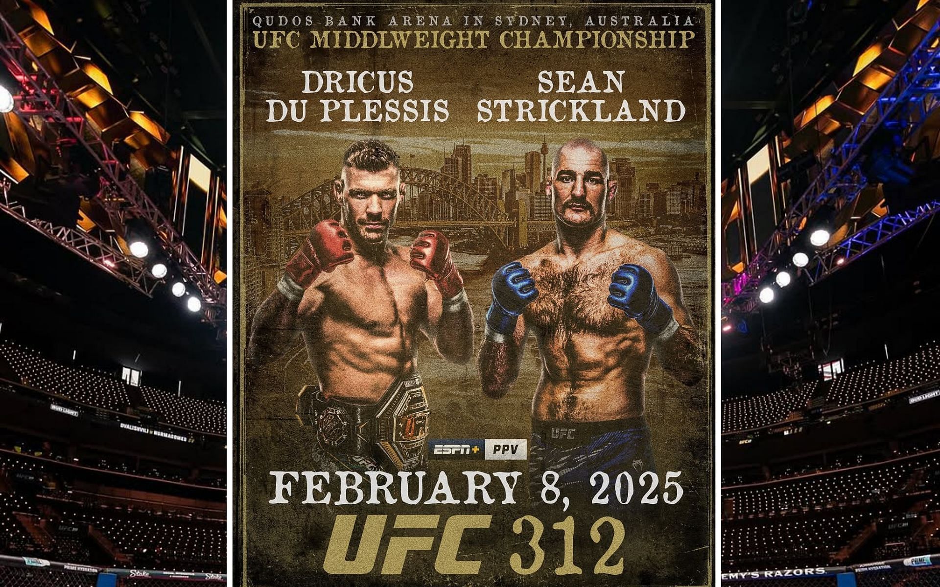 Dricus du Plessis (left) will take on Sean Strickland in the main event of UFC 312. [Images courtesy: @ufc on Instagram]