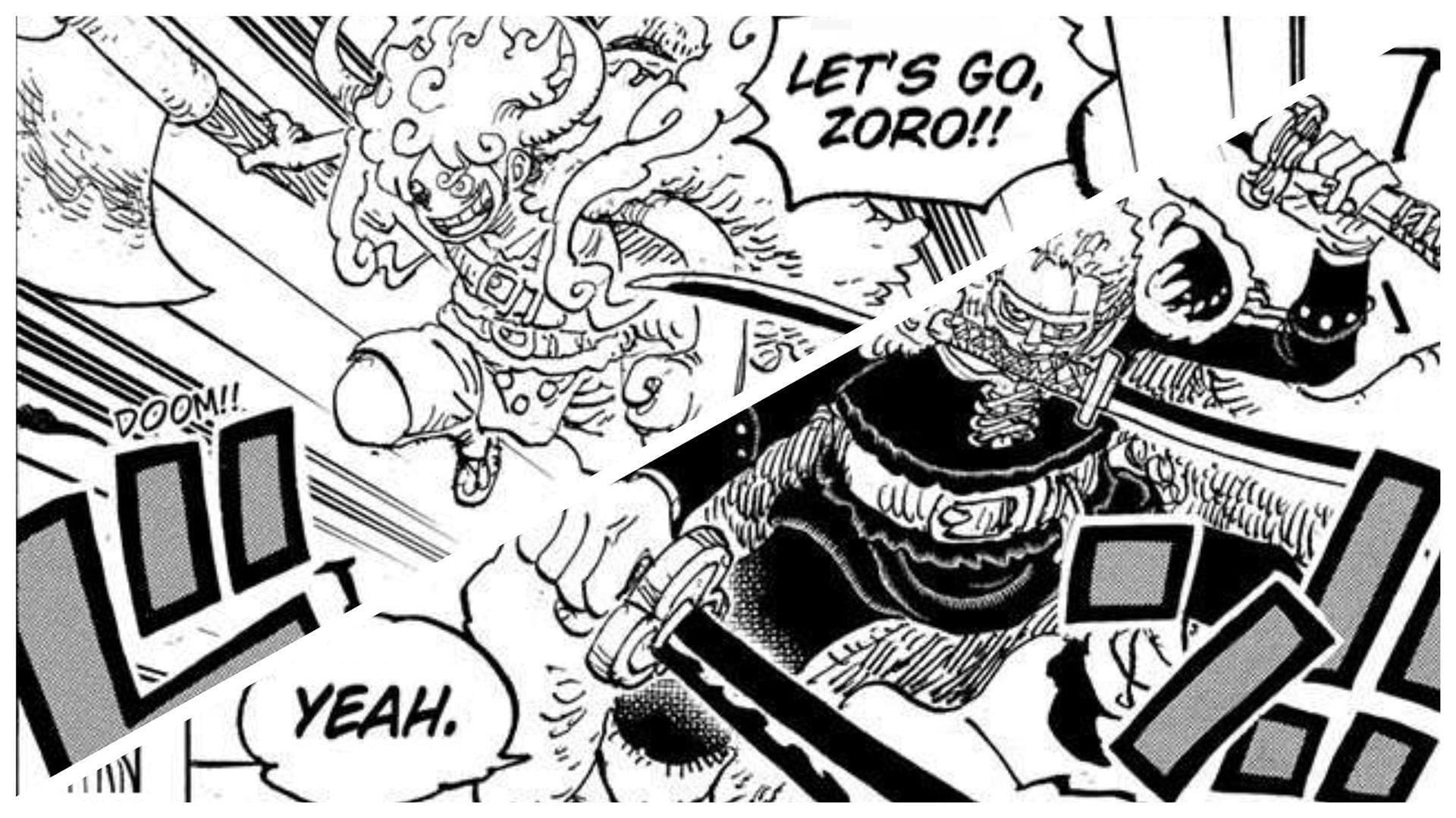 Luffy and Zoro in One Piece chapter 1140 (Image via Shueisha)