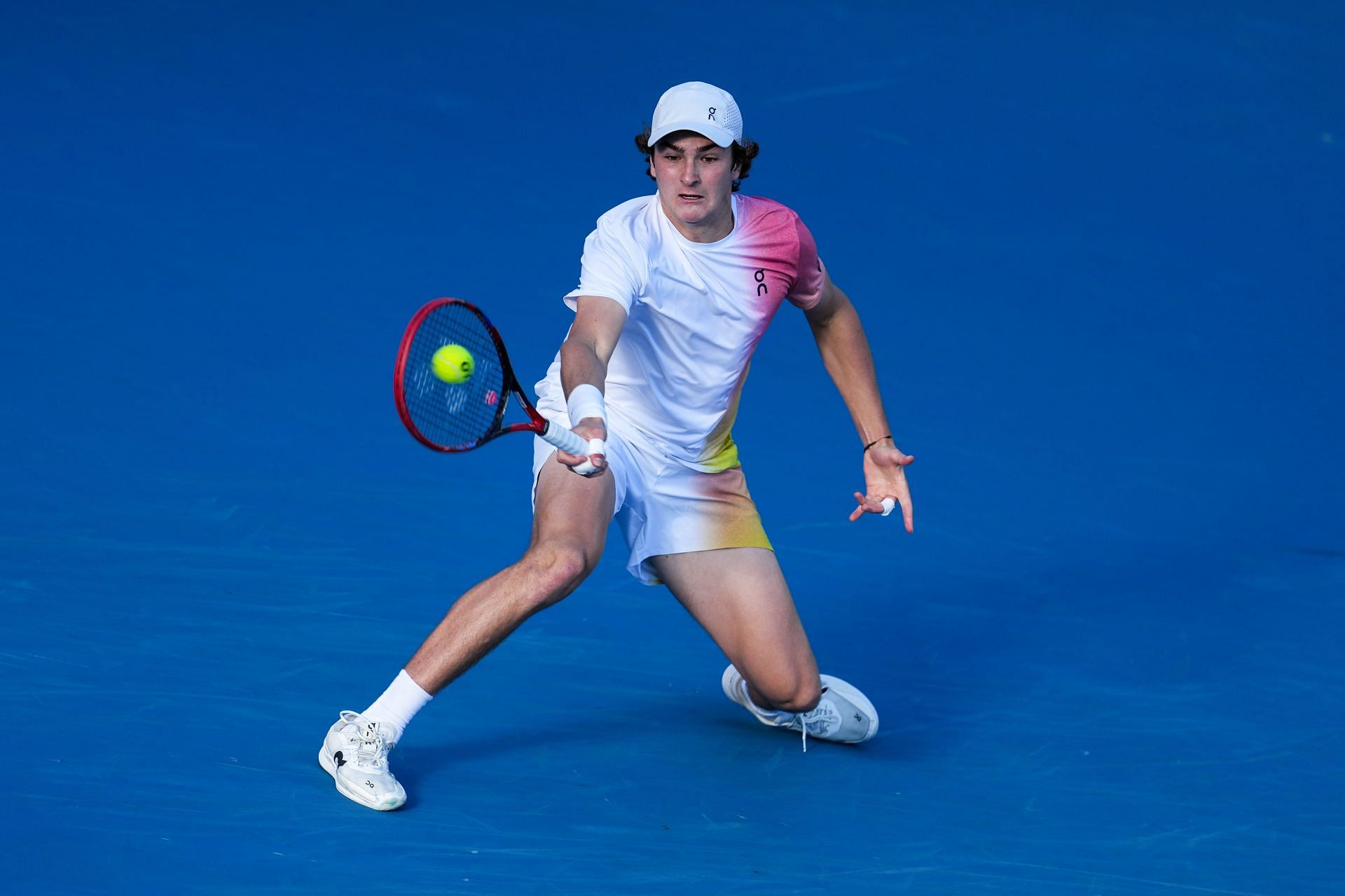 Fonseca in action at the 2025 Australian Open - Source: Getty