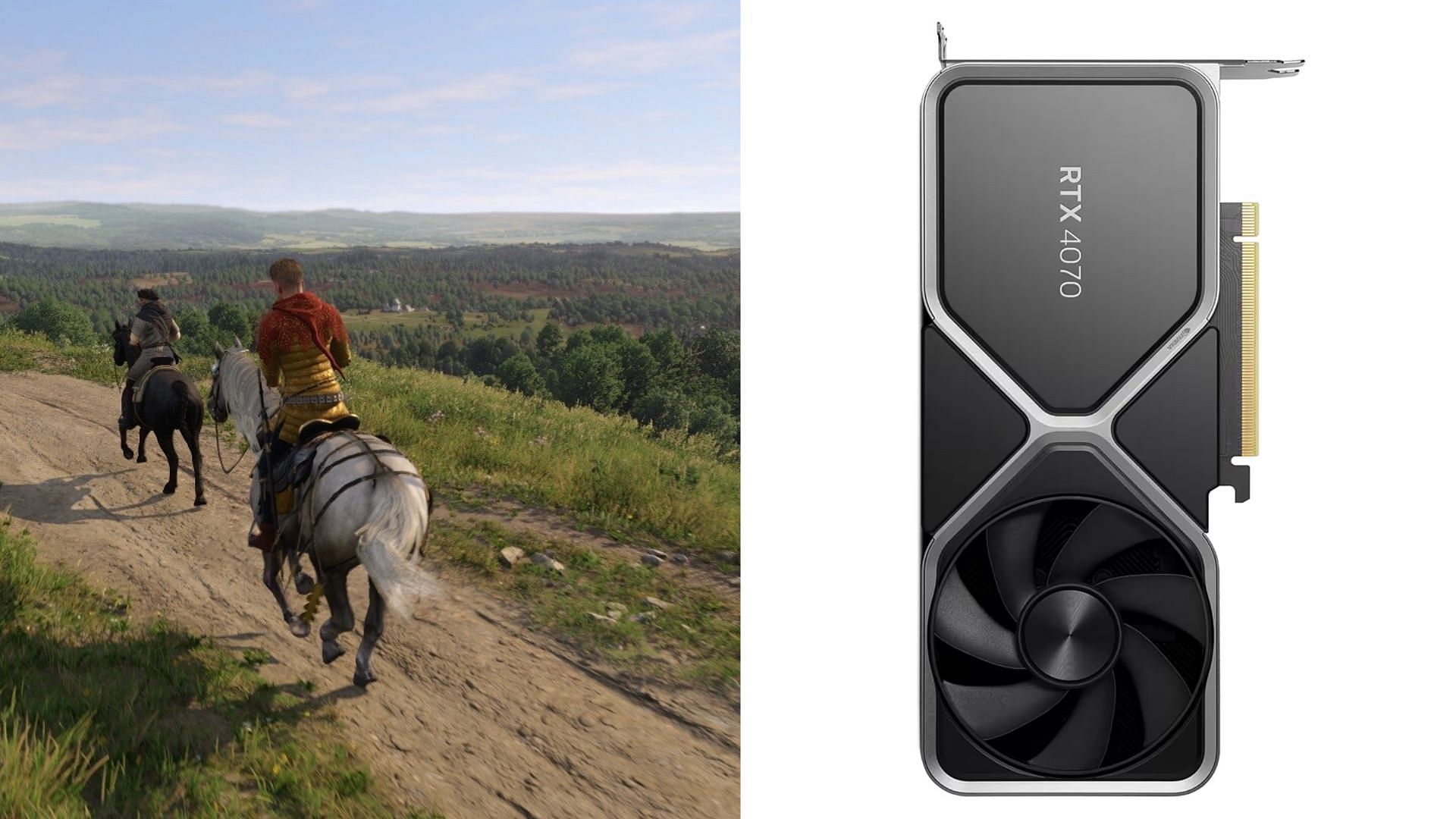 The RTX 4070 and 4070 Super are powerful GPUs for Kingdom Come Deliverance 2 (Image via Best Buy and Deep Silver)