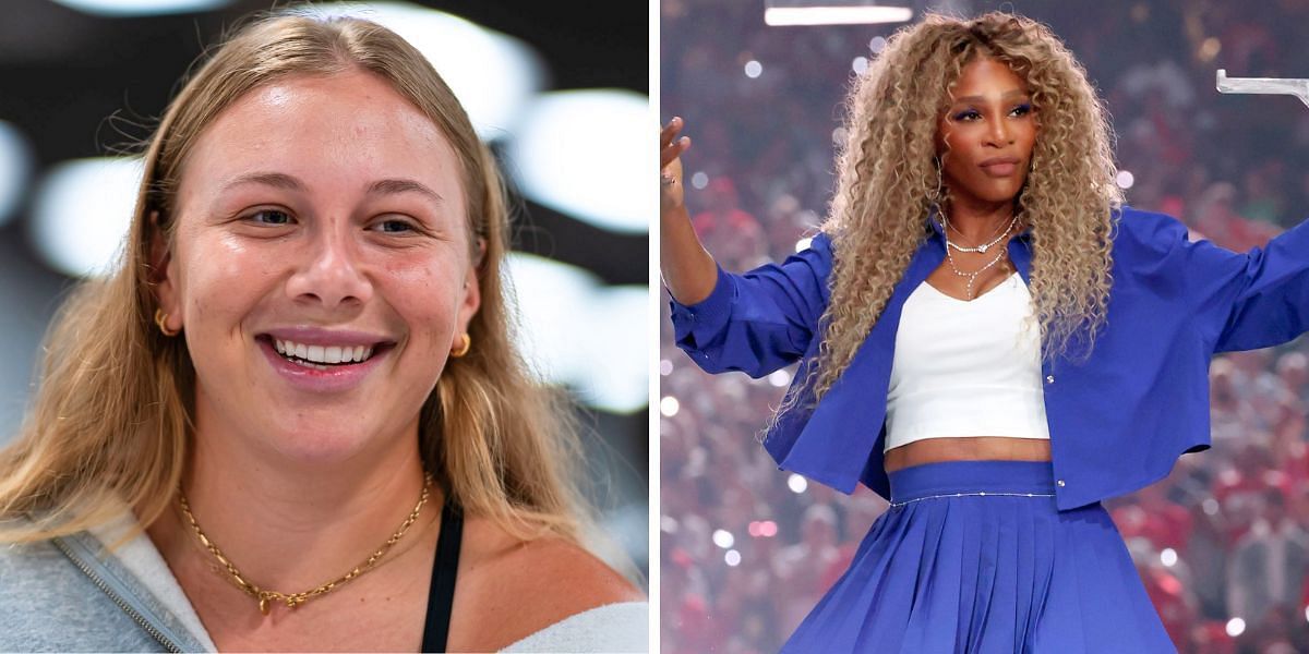 Amanda Anisimova (L) &amp; Serena Williams (R) [Image Source: Getty Images]