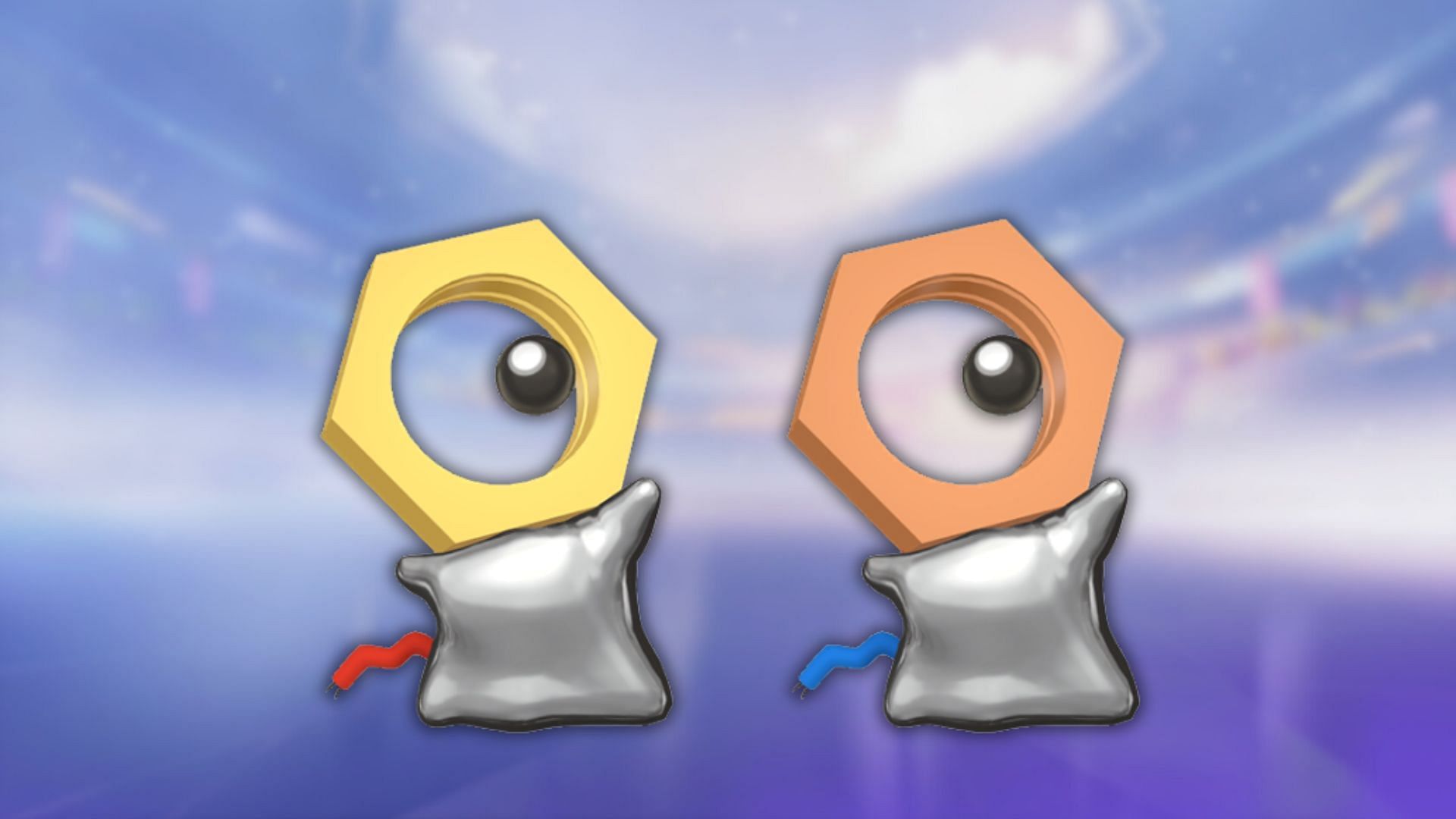 Meltan and its shiny variant (Image via The Pokemon Company)