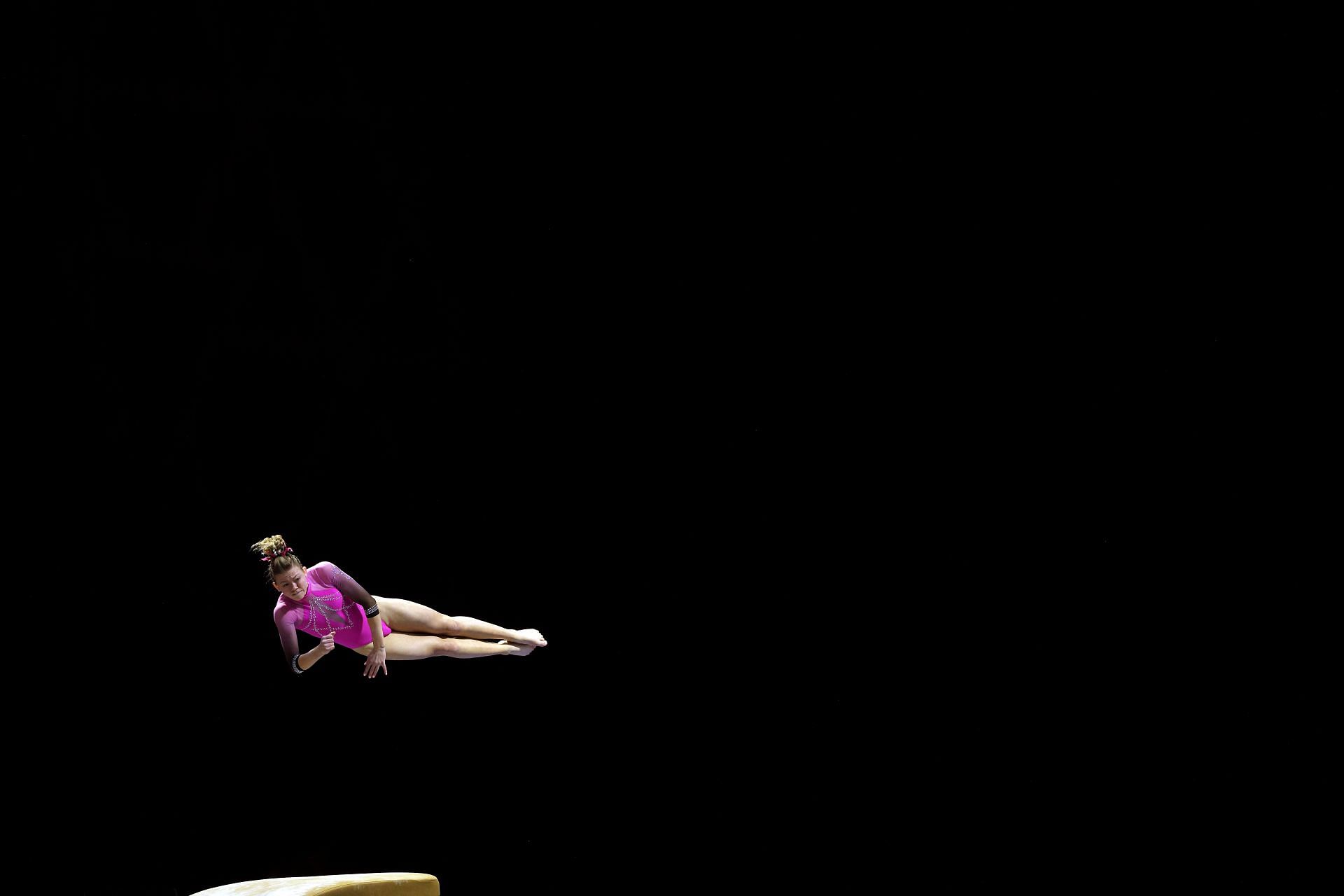 Avery Neff at Nastia Liukin Cup 2021 (Photo by Jamie Squire/Getty Images)