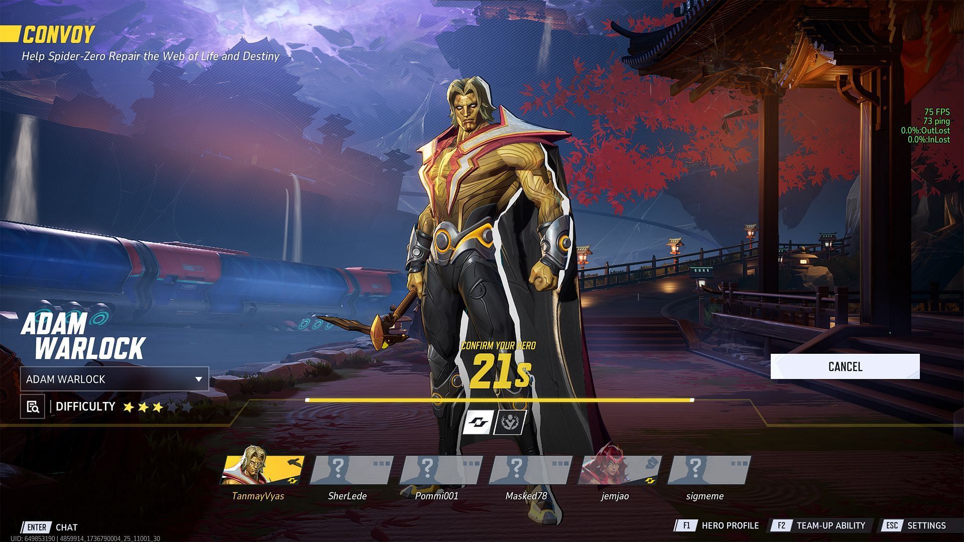 Adam Warlock in Marvel Rivals (Image via NetEase Games)