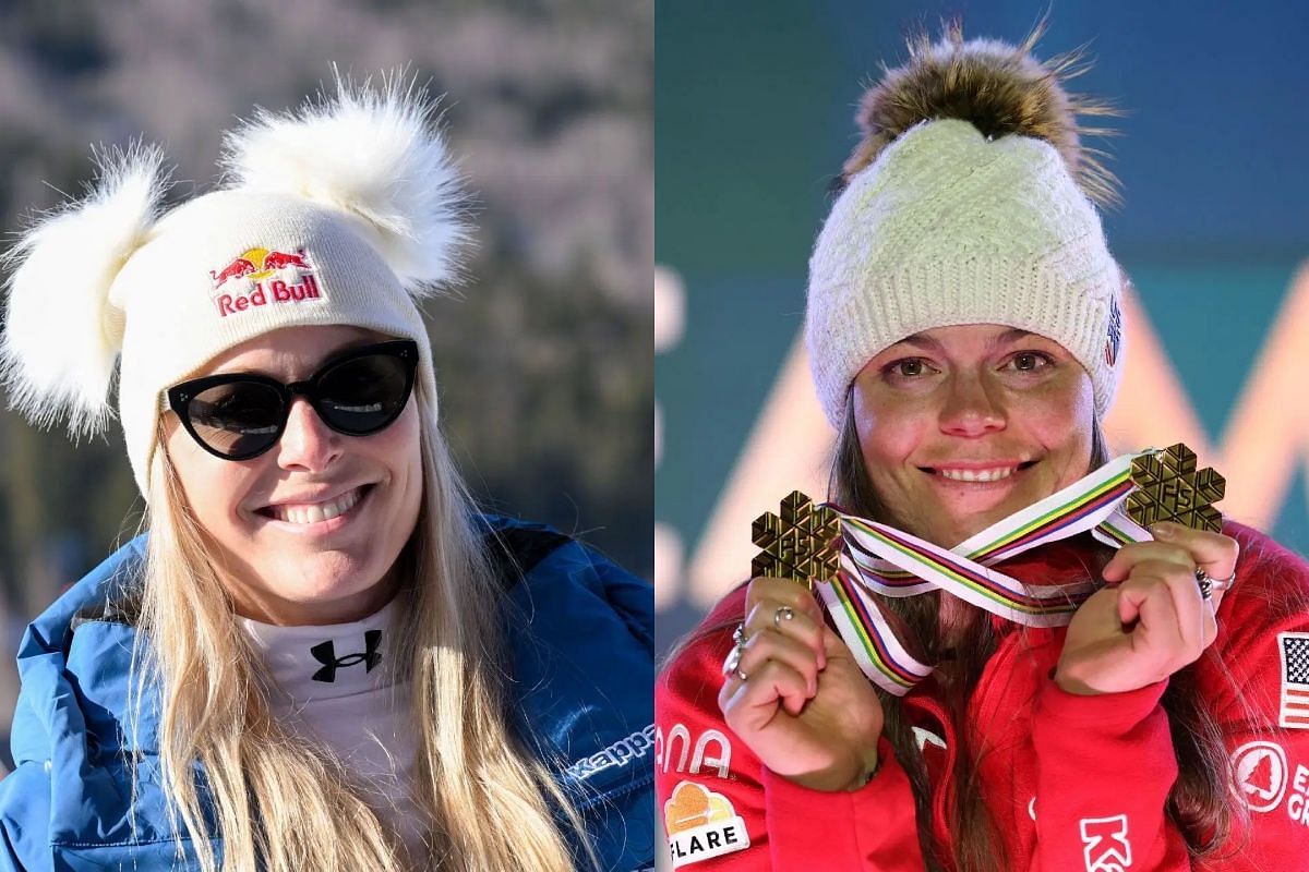 American skiers Lindsey Vonn and Breezy Johnson - Source: Getty