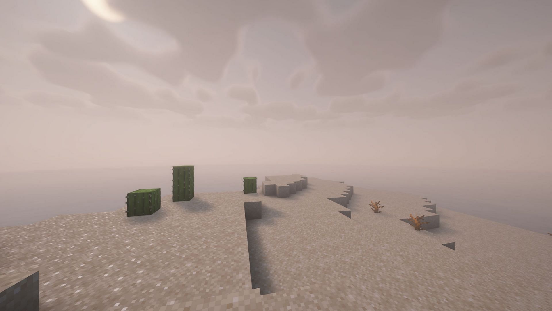 It does not rain in the Desert (Image via Mojang Studios)