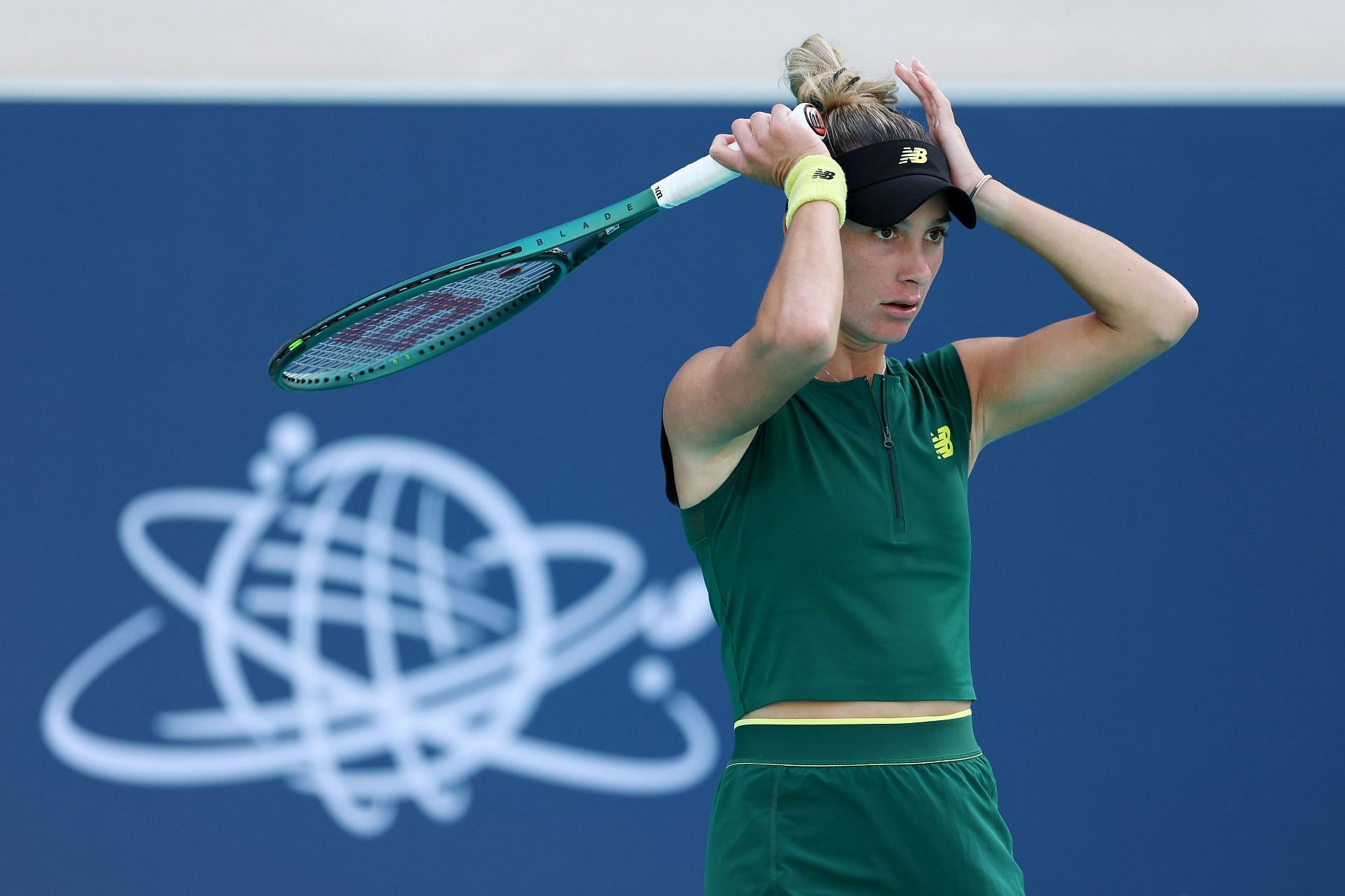 Ashlyn Kruger in action at the Mubadala Abu Dhabi Open - Source: Getty