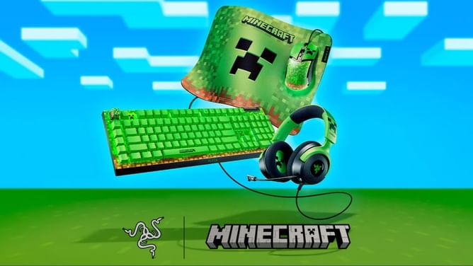 Minecraft x Razer collection reveals creeper-themed accessories